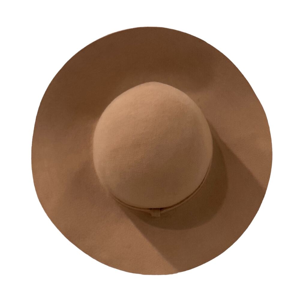 100% Wool Tan Floppy Hat